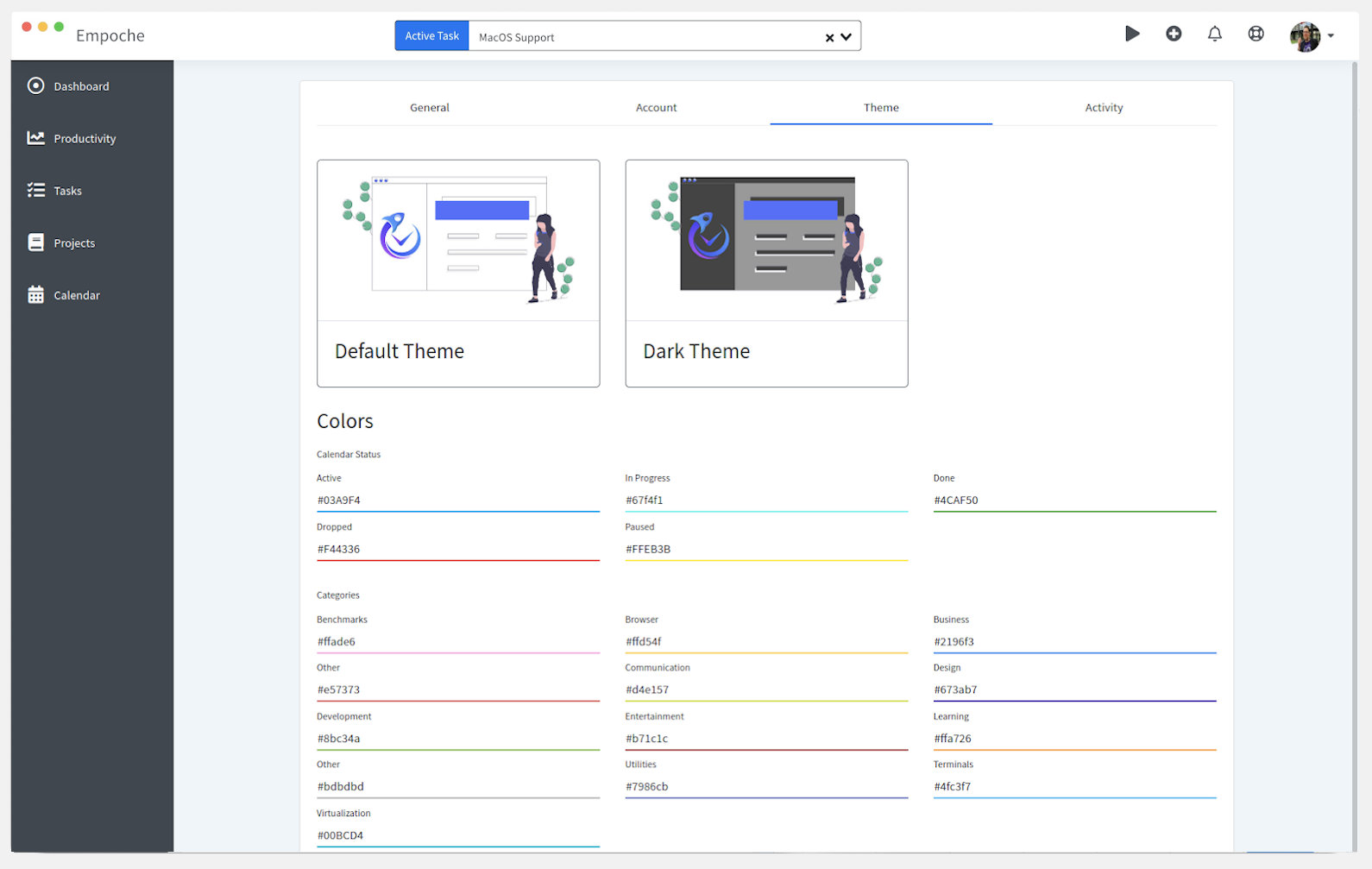 Empoche - Theme Chooser